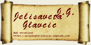 Jelisaveta Glavčić vizit kartica